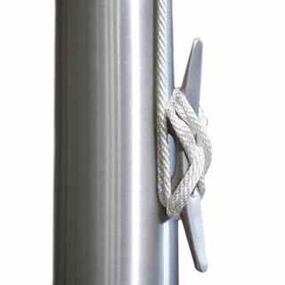 Standard Lead Times 1 FlagCo external halyard flagpole cleat with rope
