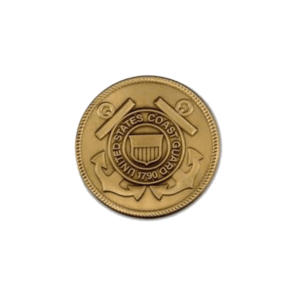2 1/2" in diameter Great Seal of the United States Brass Medallion